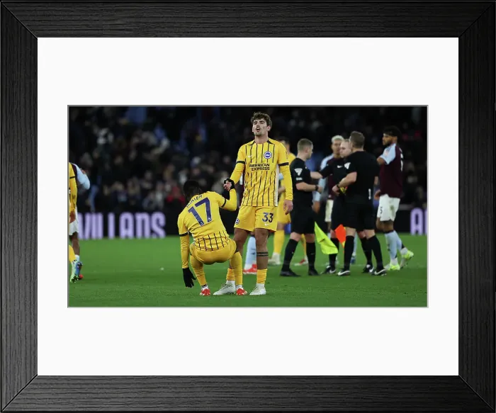 Framed Print : Aston Villa v Brighton and Hove Albion Premier League 30DEC24 Framed Print : Aston Villa v Brighton and Hove Albion Premier League 30DEC24