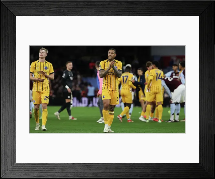 Framed Print : Aston Villa v Brighton and Hove Albion Premier League 30DEC24 Framed Print : Aston Villa v Brighton and Hove Albion Premier League 30DEC24