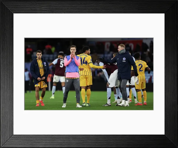 Framed Print : Aston Villa v Brighton and Hove Albion Premier League 30DEC24 Framed Print : Aston Villa v Brighton and Hove Albion Premier League 30DEC24