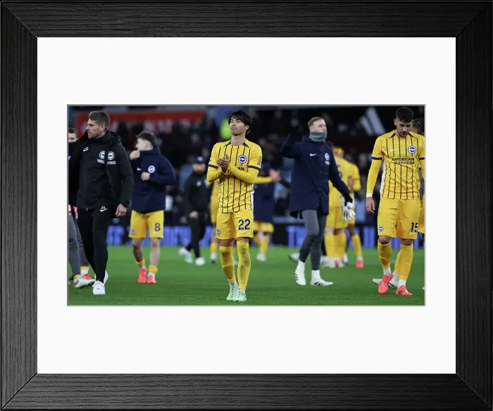Framed Print : Aston Villa v Brighton and Hove Albion Premier League 30DEC24 Framed Print : Aston Villa v Brighton and Hove Albion Premier League 30DEC24