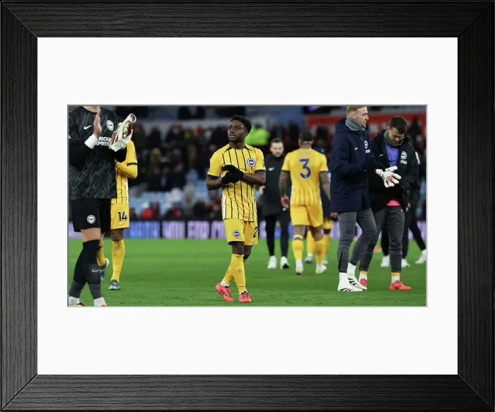 Framed Print : Aston Villa v Brighton and Hove Albion Premier League 30DEC24 Framed Print : Aston Villa v Brighton and Hove Albion Premier League 30DEC24