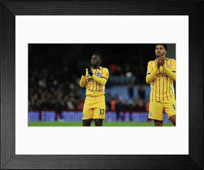 Framed Print : Aston Villa v Brighton and Hove Albion Premier League 30DEC24 Framed Print : Aston Villa v Brighton and Hove Albion Premier League 30DEC24
