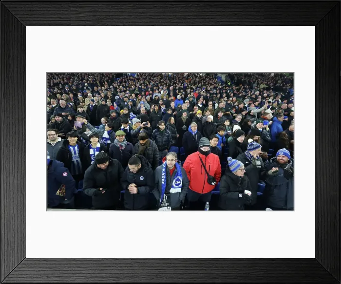 Framed Print : Brighton and Hove Albion v Arsenal Premier League 04JAN25