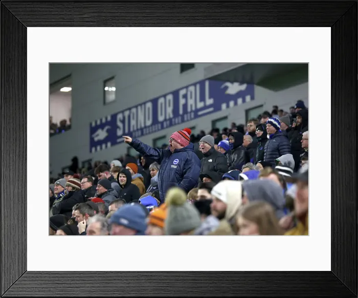 Framed Print : Brighton and Hove Albion v Arsenal Premier League 04JAN25 Framed Print : Brighton and Hove Albion v Arsenal Premier League 04JAN25