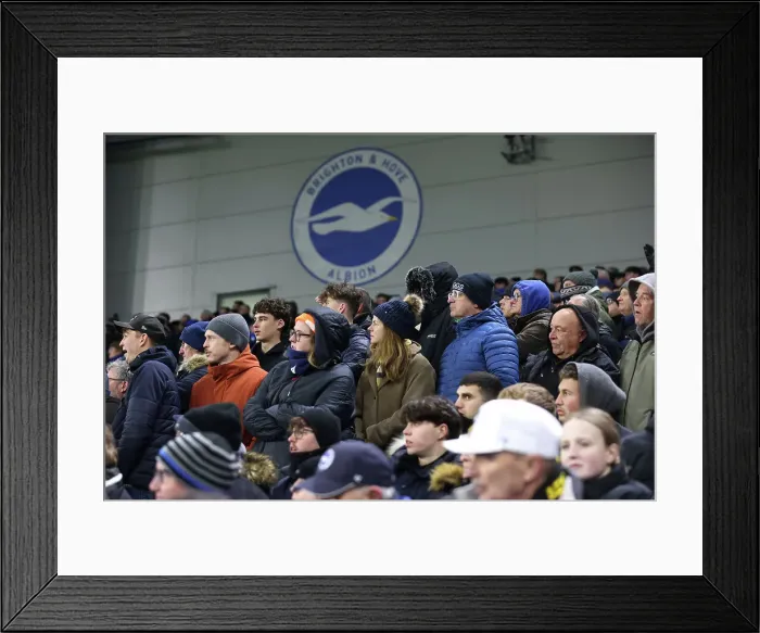 Framed Print : Brighton and Hove Albion v Arsenal Premier League 04JAN25 Framed Print : Brighton and Hove Albion v Arsenal Premier League 04JAN25
