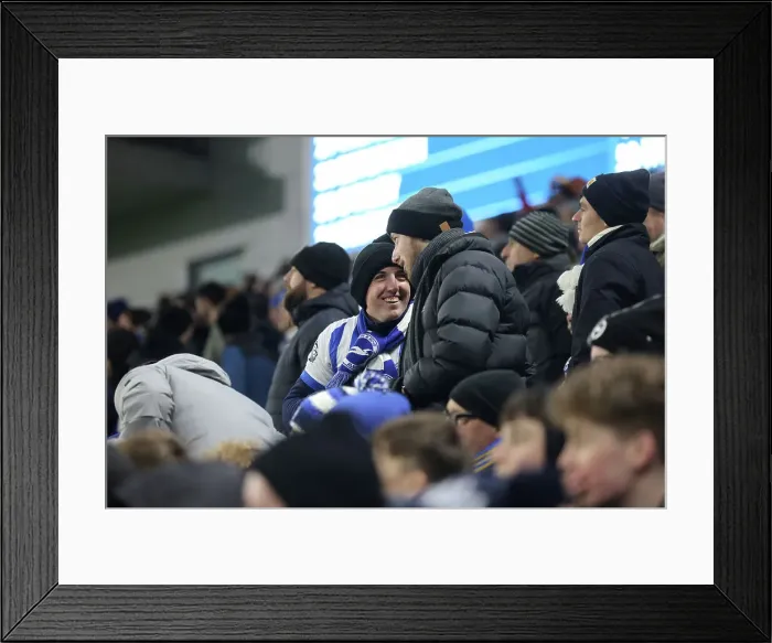 Framed Print : Brighton and Hove Albion v Arsenal Premier League 04JAN25 Framed Print : Brighton and Hove Albion v Arsenal Premier League 04JAN25