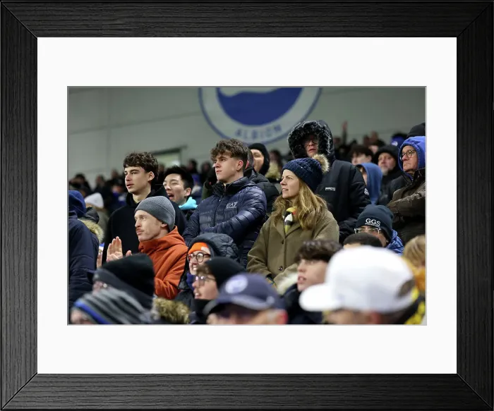 Framed Print : Brighton and Hove Albion v Arsenal Premier League 04JAN25 Framed Print : Brighton and Hove Albion v Arsenal Premier League 04JAN25