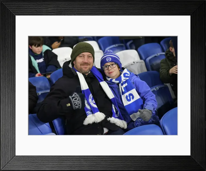Framed Print : Brighton and Hove Albion v Arsenal Premier League 04JAN25 Framed Print : Brighton and Hove Albion v Arsenal Premier League 04JAN25