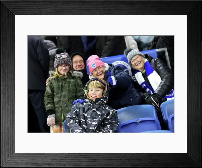 Framed Print : Brighton and Hove Albion v Arsenal Premier League 04JAN25 Framed Print : Brighton and Hove Albion v Arsenal Premier League 04JAN25