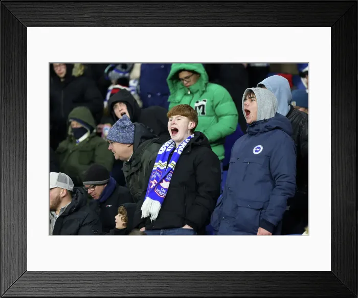 Framed Print : Brighton and Hove Albion v Arsenal Premier League 04JAN25 Framed Print : Brighton and Hove Albion v Arsenal Premier League 04JAN25
