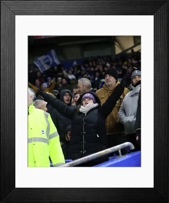 Framed Print : Brighton and Hove Albion v Arsenal Premier League 04JAN25 Framed Print : Brighton and Hove Albion v Arsenal Premier League 04JAN25
