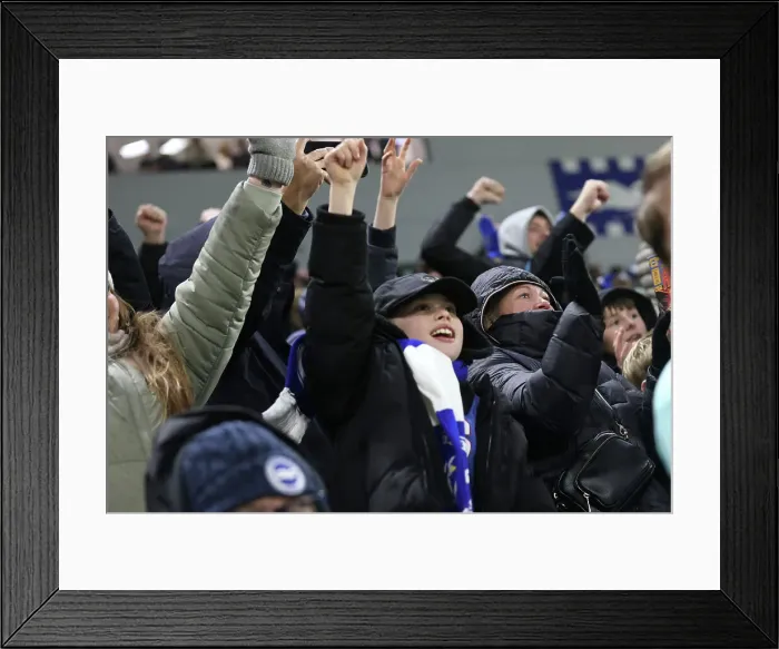 Framed Print : Brighton and Hove Albion v Arsenal Premier League 04JAN25 Framed Print : Brighton and Hove Albion v Arsenal Premier League 04JAN25