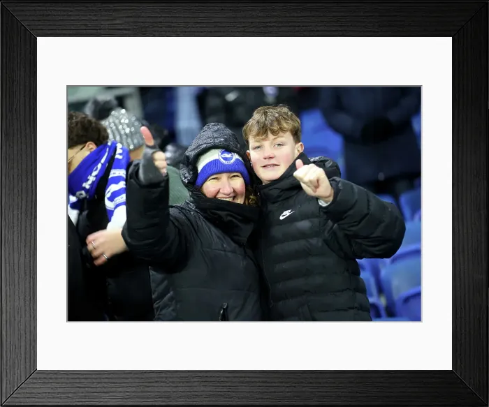 Framed Print : Brighton and Hove Albion v Arsenal Premier League 04JAN25 Framed Print : Brighton and Hove Albion v Arsenal Premier League 04JAN25