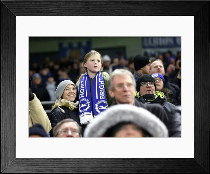 Framed Print : Brighton and Hove Albion v Arsenal Premier League 04JAN25 Framed Print : Brighton and Hove Albion v Arsenal Premier League 04JAN25