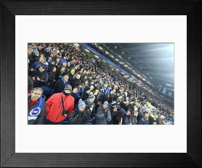 Framed Print : Brighton and Hove Albion v Arsenal Premier League 04JAN25 Framed Print : Brighton and Hove Albion v Arsenal Premier League 04JAN25