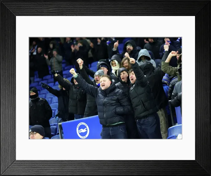 Framed Print : Brighton and Hove Albion v Arsenal Premier League 04JAN25 Framed Print : Brighton and Hove Albion v Arsenal Premier League 04JAN25
