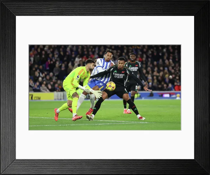 Framed Print : Brighton and Hove Albion v Arsenal Premier League 04JAN25 Framed Print : Brighton and Hove Albion v Arsenal Premier League 04JAN25