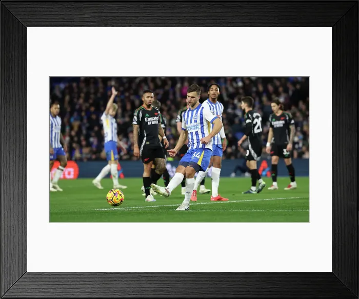 Framed Print : Brighton and Hove Albion v Arsenal Premier League 04JAN25 Framed Print : Brighton and Hove Albion v Arsenal Premier League 04JAN25