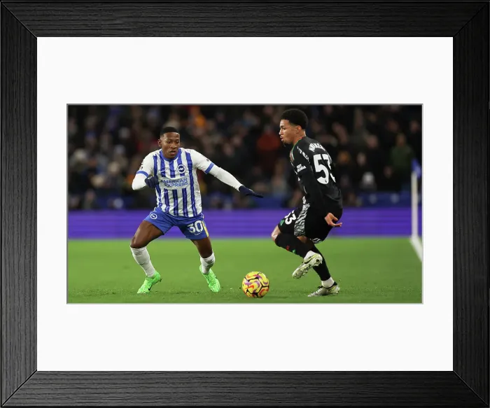 Framed Print : Brighton and Hove Albion v Arsenal Premier League 04JAN25 Framed Print : Brighton and Hove Albion v Arsenal Premier League 04JAN25