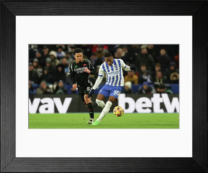 Framed Print : Brighton and Hove Albion v Arsenal Premier League 04JAN25 Framed Print : Brighton and Hove Albion v Arsenal Premier League 04JAN25