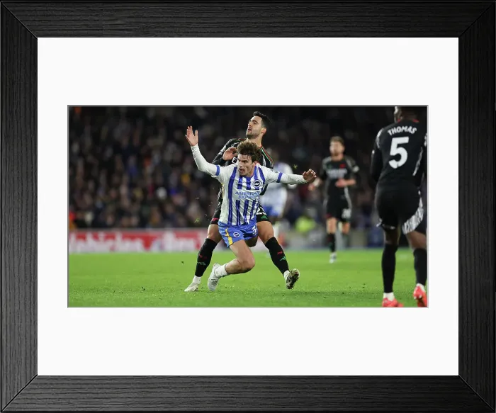 Framed Print : Brighton and Hove Albion v Arsenal Premier League 04JAN25 Framed Print : Brighton and Hove Albion v Arsenal Premier League 04JAN25