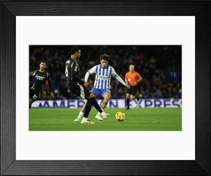 Framed Print : Brighton and Hove Albion v Arsenal Premier League 04JAN25 Framed Print : Brighton and Hove Albion v Arsenal Premier League 04JAN25