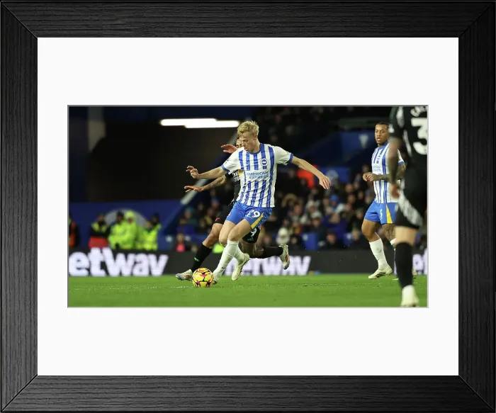 Framed Print : Brighton and Hove Albion v Arsenal Premier League 04JAN25 Framed Print : Brighton and Hove Albion v Arsenal Premier League 04JAN25