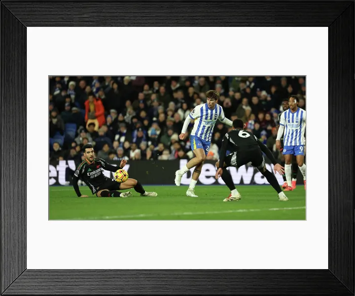 Framed Print : Brighton and Hove Albion v Arsenal Premier League 04JAN25 Framed Print : Brighton and Hove Albion v Arsenal Premier League 04JAN25