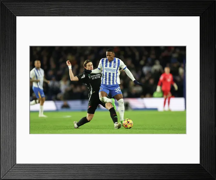 Framed Print : Brighton and Hove Albion v Arsenal Premier League 04JAN25 Framed Print : Brighton and Hove Albion v Arsenal Premier League 04JAN25