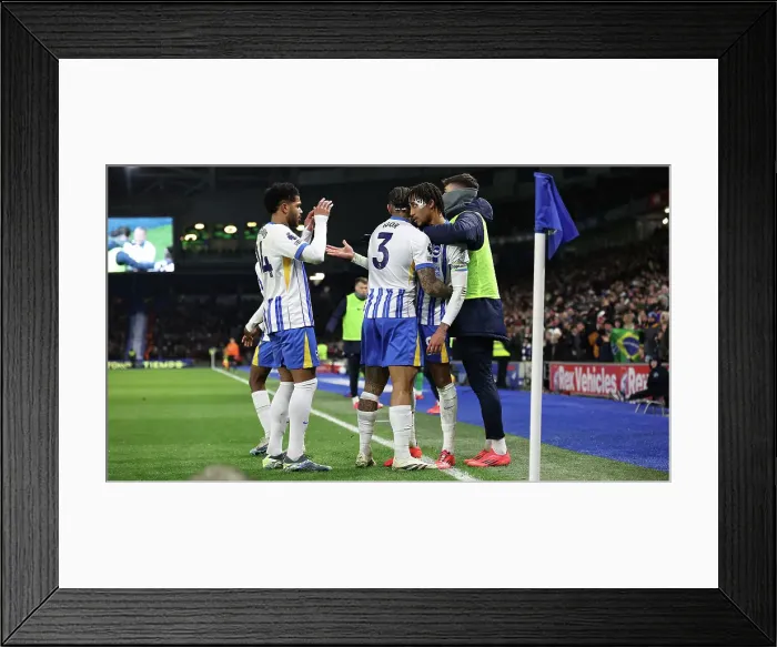 Framed Print : Brighton and Hove Albion v Arsenal Premier League 04JAN25 Framed Print : Brighton and Hove Albion v Arsenal Premier League 04JAN25