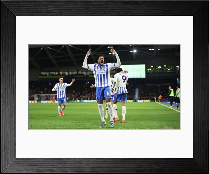 Framed Print : Brighton and Hove Albion v Arsenal Premier League 04JAN25 Framed Print : Brighton and Hove Albion v Arsenal Premier League 04JAN25