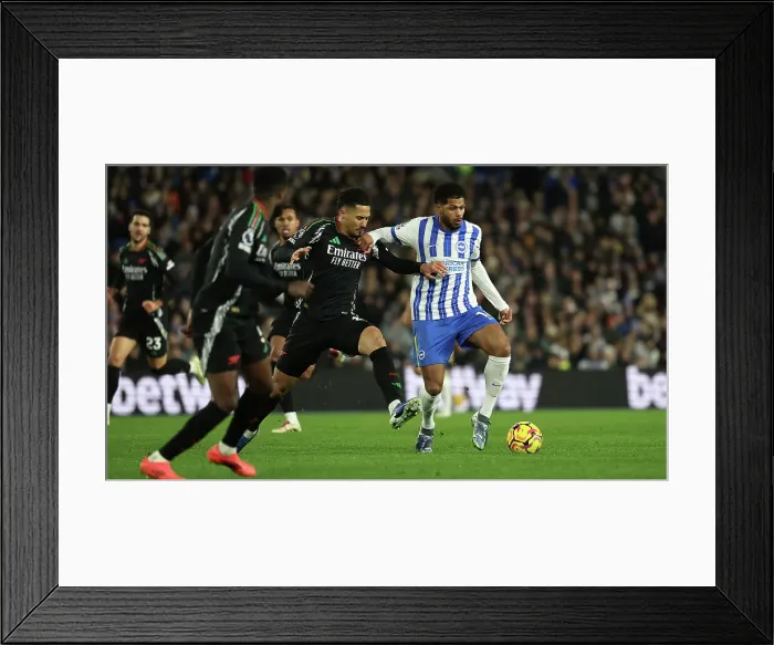 Framed Print : Brighton and Hove Albion v Arsenal Premier League 04JAN25 Framed Print : Brighton and Hove Albion v Arsenal Premier League 04JAN25