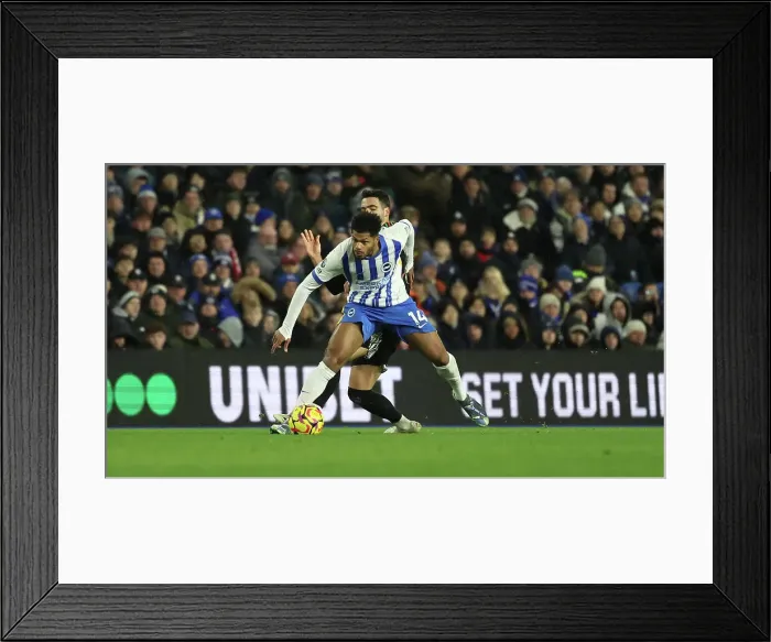 Framed Print : Brighton and Hove Albion v Arsenal Premier League 04JAN25 Framed Print : Brighton and Hove Albion v Arsenal Premier League 04JAN25