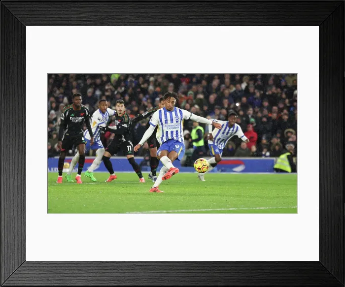 Framed Print : Brighton and Hove Albion v Arsenal Premier League 04JAN25 Framed Print : Brighton and Hove Albion v Arsenal Premier League 04JAN25