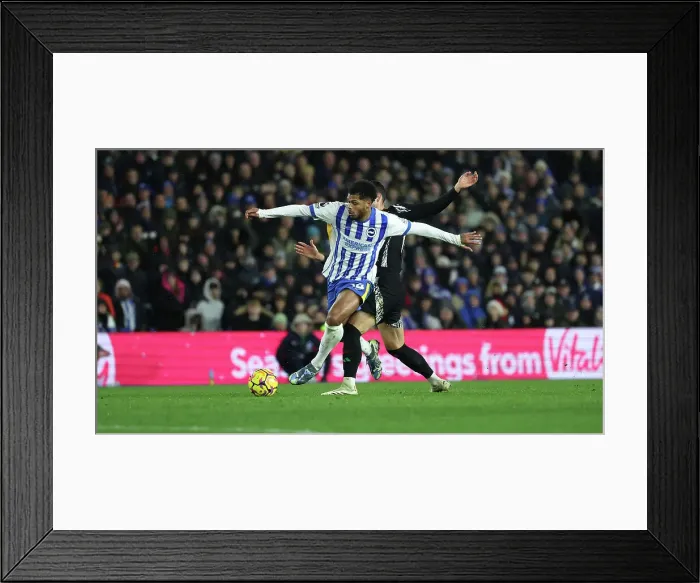 Framed Print : Brighton and Hove Albion v Arsenal Premier League 04JAN25 Framed Print : Brighton and Hove Albion v Arsenal Premier League 04JAN25