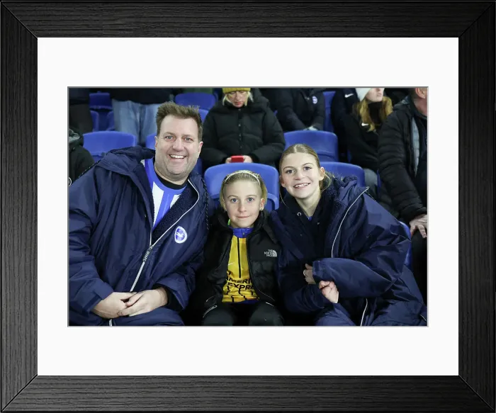 Framed Print : Brighton and Hove Albion v Arsenal Premier League 04JAN25 Framed Print : Brighton and Hove Albion v Arsenal Premier League 04JAN25