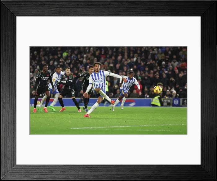 Framed Print : Brighton and Hove Albion v Arsenal Premier League 04JAN25