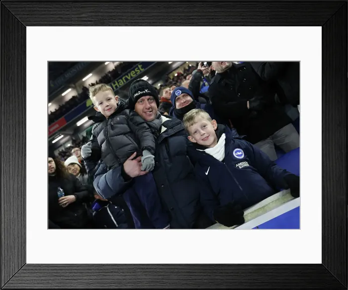 Framed Print : Brighton and Hove Albion v Arsenal Premier League 04JAN25 Framed Print : Brighton and Hove Albion v Arsenal Premier League 04JAN25