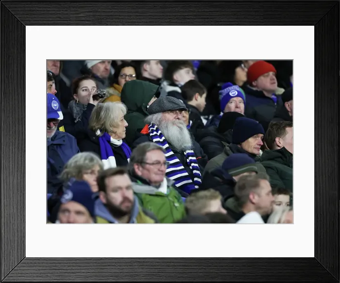 Framed Print : Brighton and Hove Albion v Arsenal Premier League 04JAN25 Framed Print : Brighton and Hove Albion v Arsenal Premier League 04JAN25