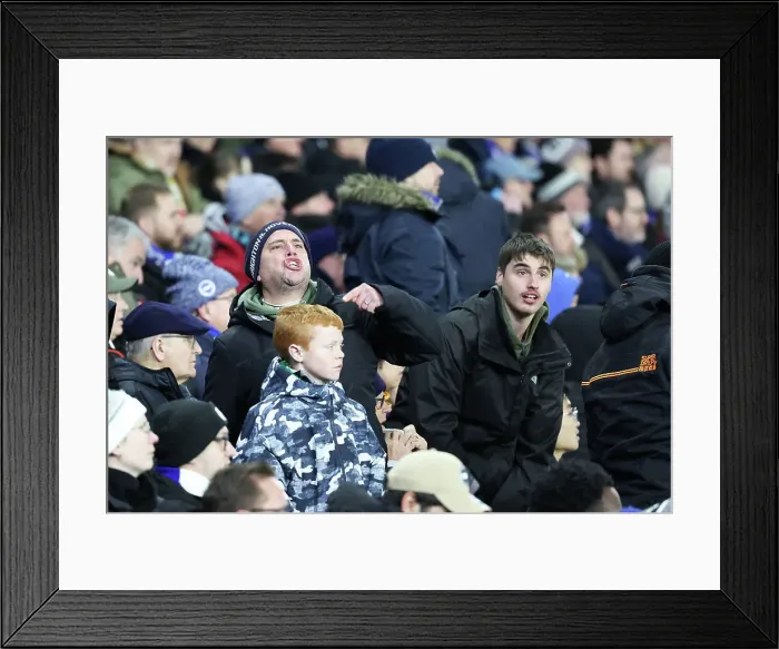 Framed Print : Brighton and Hove Albion v Arsenal Premier League 04JAN25 Framed Print : Brighton and Hove Albion v Arsenal Premier League 04JAN25