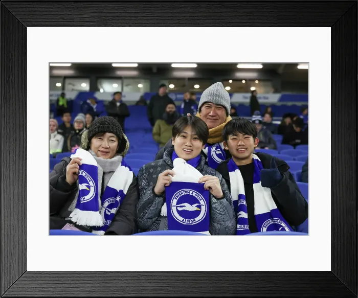 Framed Print : Brighton and Hove Albion v Arsenal Premier League 04JAN25 Framed Print : Brighton and Hove Albion v Arsenal Premier League 04JAN25