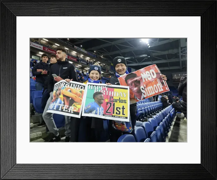 Framed Print : Brighton and Hove Albion v Arsenal Premier League 04JAN25 Framed Print : Brighton and Hove Albion v Arsenal Premier League 04JAN25