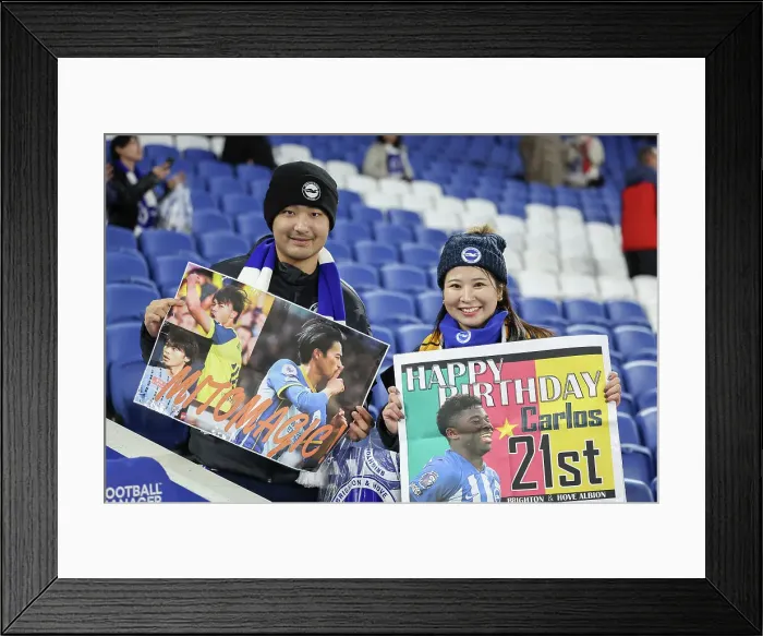 Framed Print : Brighton and Hove Albion v Arsenal Premier League 04JAN25 Framed Print : Brighton and Hove Albion v Arsenal Premier League 04JAN25