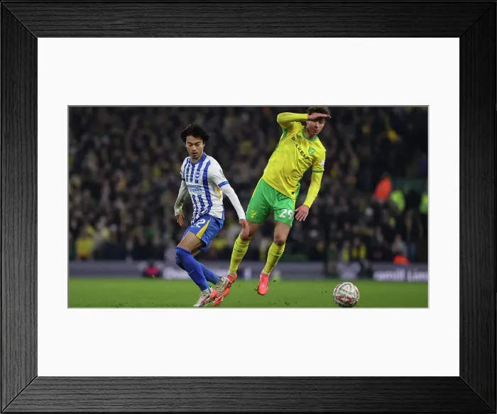 Framed Print : Norwich City v Brighton and Hove Albion Emirates FA Cup 11JAN25 Framed Print : Norwich City v Brighton and Hove Albion Emirates FA Cup 11JAN25