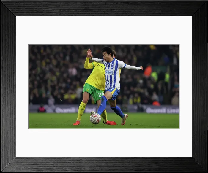 Framed Print : Norwich City v Brighton and Hove Albion Emirates FA Cup 11JAN25 Framed Print : Norwich City v Brighton and Hove Albion Emirates FA Cup 11JAN25