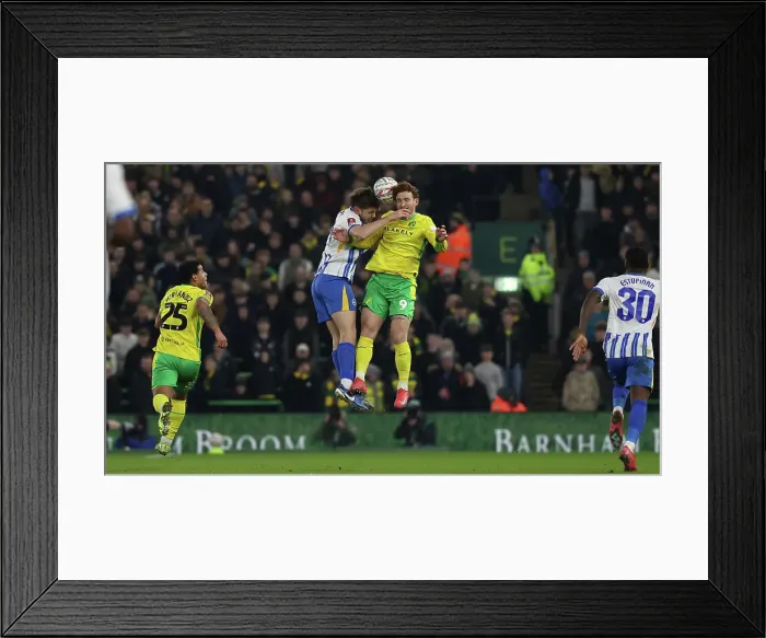 Framed Print : Norwich City v Brighton and Hove Albion Emirates FA Cup 11JAN25 Framed Print : Norwich City v Brighton and Hove Albion Emirates FA Cup 11JAN25
