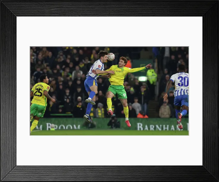 Framed Print : Norwich City v Brighton and Hove Albion Emirates FA Cup 11JAN25 Framed Print : Norwich City v Brighton and Hove Albion Emirates FA Cup 11JAN25