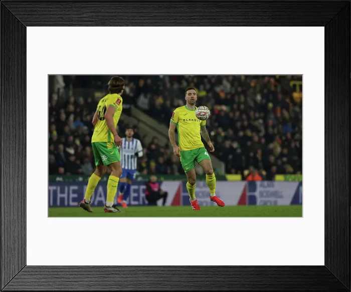 Framed Print : Norwich City v Brighton and Hove Albion Emirates FA Cup 11JAN25 Framed Print : Norwich City v Brighton and Hove Albion Emirates FA Cup 11JAN25