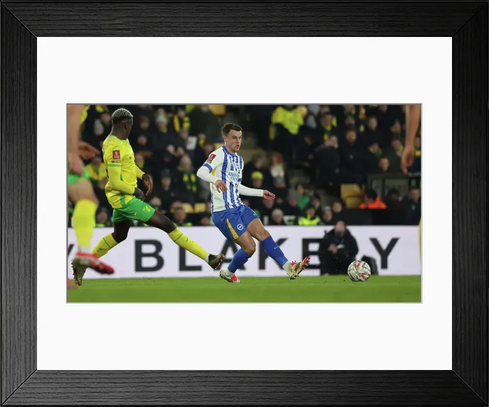 Framed Print : Norwich City v Brighton and Hove Albion Emirates FA Cup 11JAN25 Framed Print : Norwich City v Brighton and Hove Albion Emirates FA Cup 11JAN25