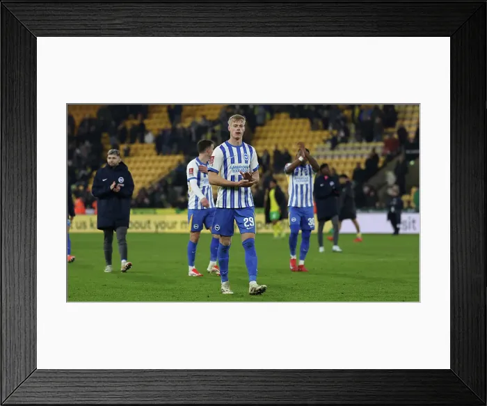 Framed Print : Norwich City v Brighton and Hove Albion Emirates FA Cup 11JAN25 Framed Print : Norwich City v Brighton and Hove Albion Emirates FA Cup 11JAN25